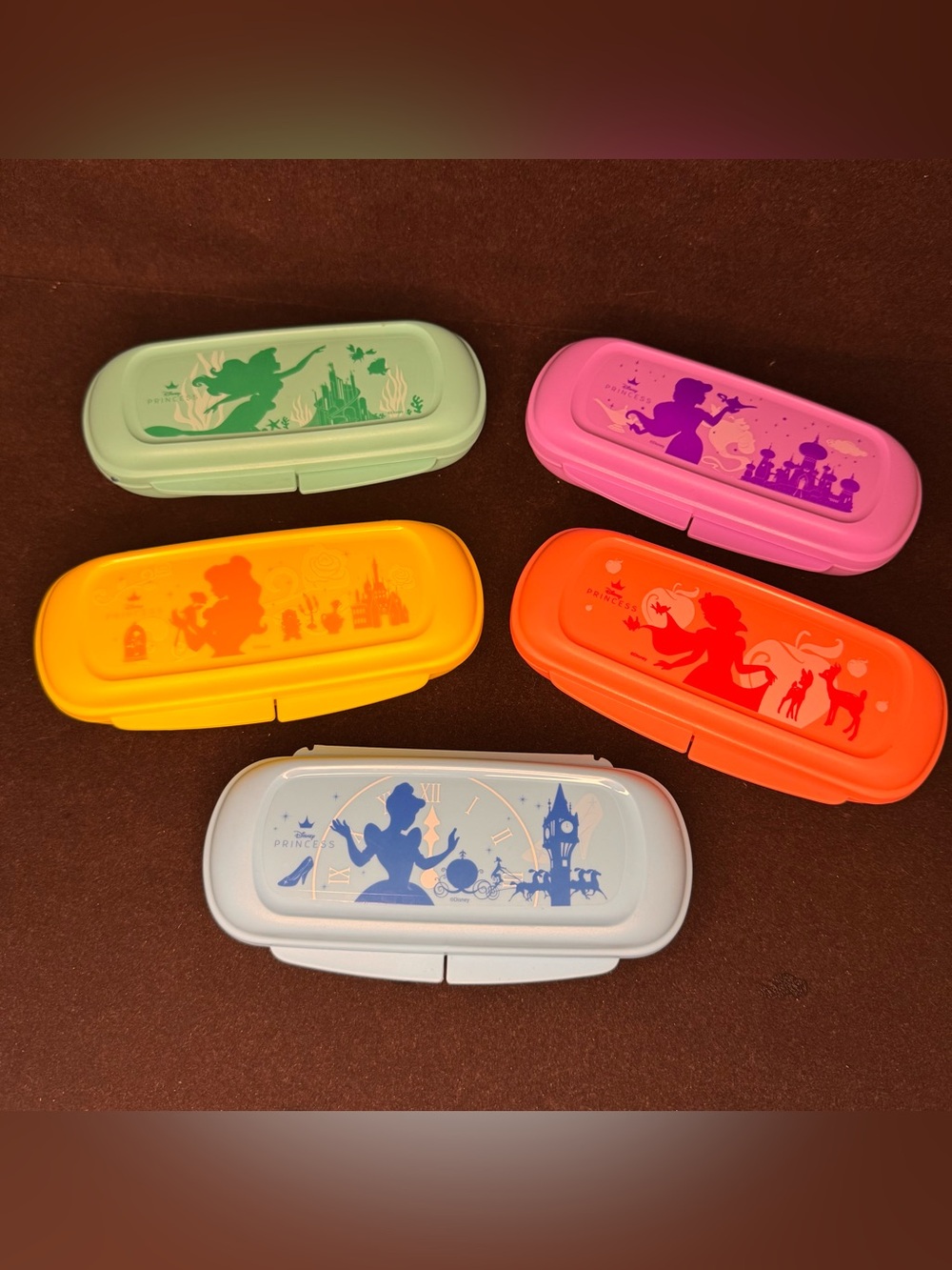 TUPPERWARE DISNEY PRINCESS ACCESSORY KEEPERS SET OF 5
